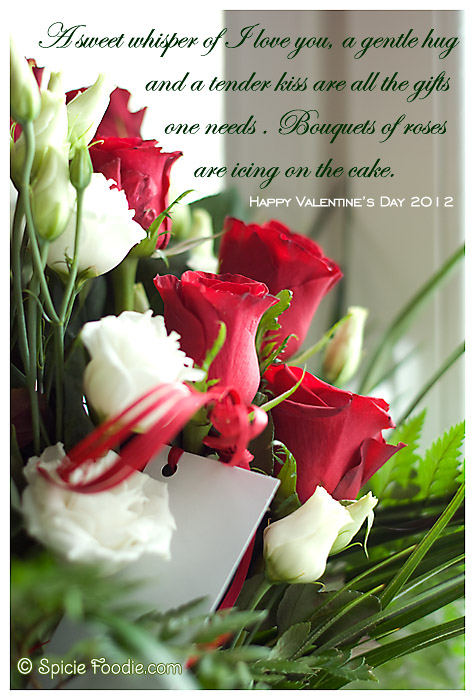 Valentine's Day; Message; Spicie Foodie; roses; photography