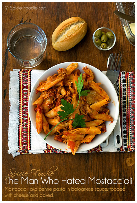 pasta, Mostaccioli, penne, bolognese, Spicie Foodie