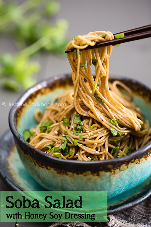 Soba Salad by Just One Cookbook | #japaneserecipes #soba #salad