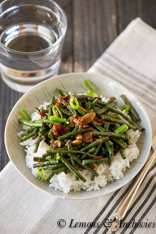 Stir-Fried String Beans by Lemons and Anchovies | #asian #stringbeans #stirfry