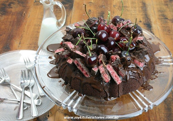 Chocolate Cake (no eggs, no dairy) by My Kitchen Stories | #chocolate #cake #eggless #dairyfree
