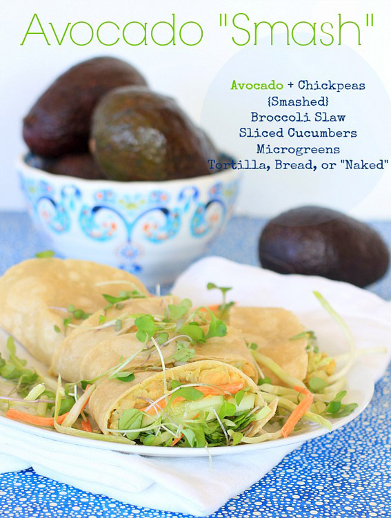 Avocado Smash Wrap by @thespicyrd | #MeatlessMonday