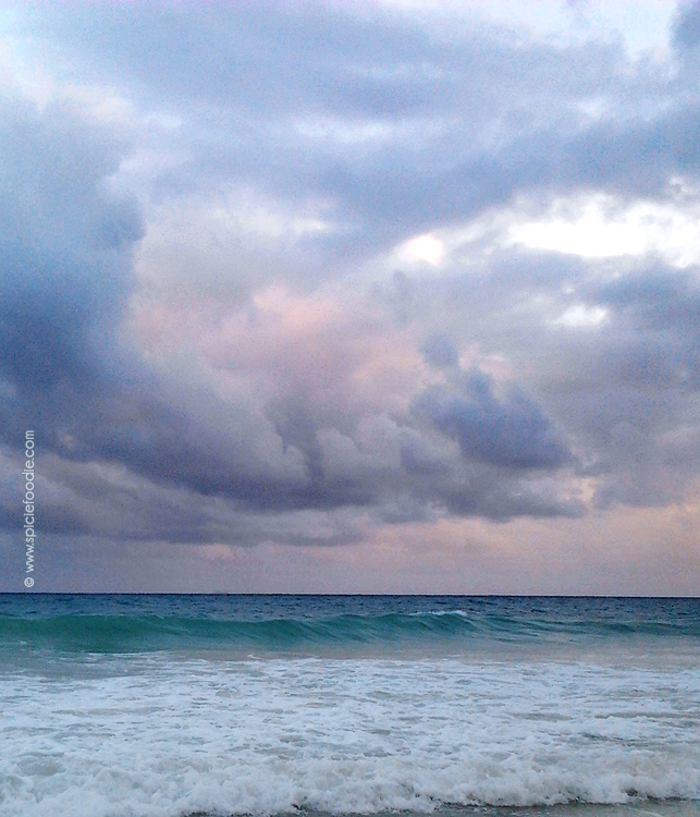 Postcards from Playa: Calm Before The Storm by @SpicieFoodie | #travel #rainstorm #beach #mexico