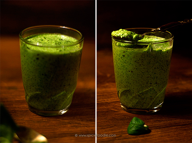 Spicy Cilantro and Hemp Seed Sauce by @SpicieFoodie | #cilantro #hempseeds #sauce #steaksauce