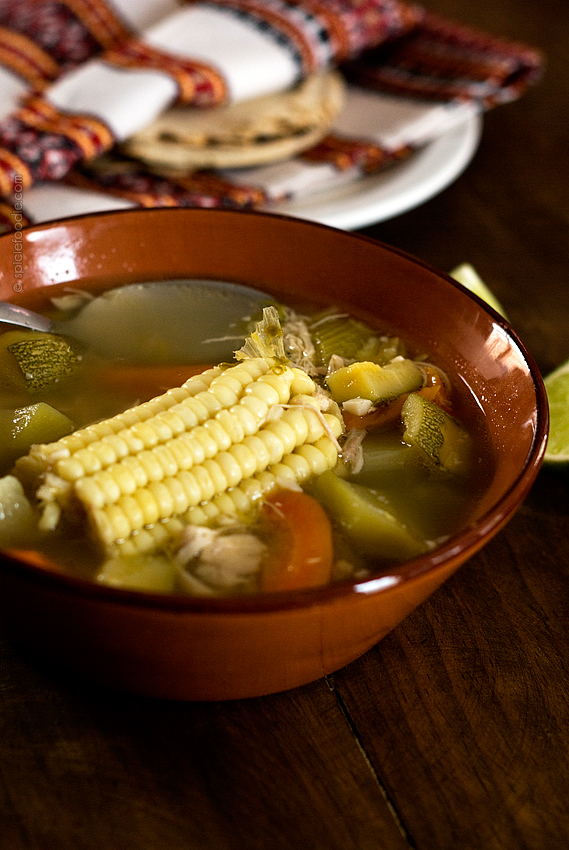Caldo de pollo or Mexican Chicken Soup by @SpicieFoodie | #mexican #caldo #chicken #soup