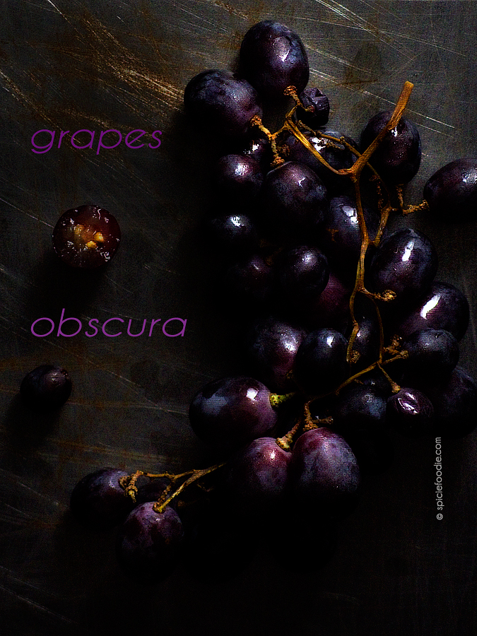 Sunday Snapshots: Grapes Obscura by @SpicieFoodie | #foodphotography