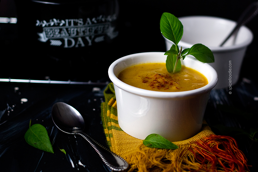 Cauliflower and Pumpkin Soup by @SpicieFoodie
