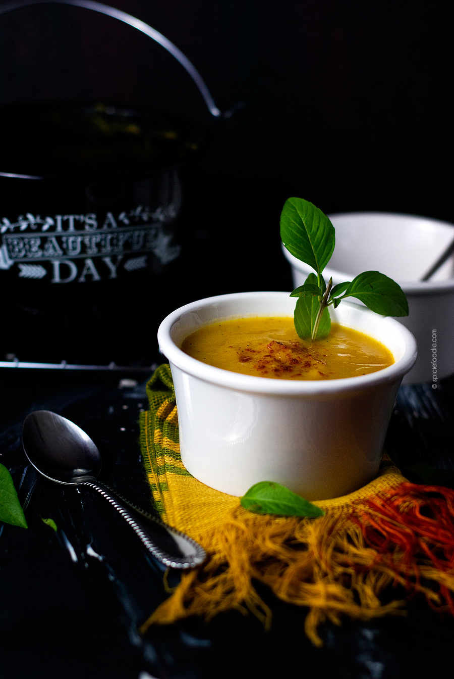 Cauliflower and Pumpkin Soup by @SpicieFoodie